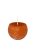 Rusztikus gömb gyertya -  narancs, 6 cm