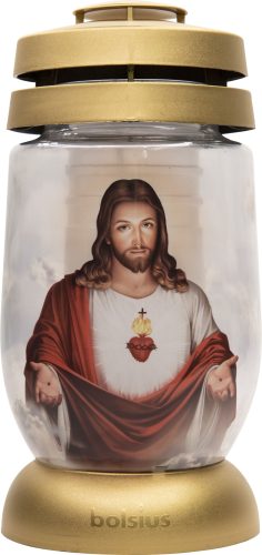 Bolsius üvegmécses - Jézus Krisztus