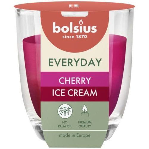 Bolsius Everyday poharas illatgyertya - Cherry Ice Cream