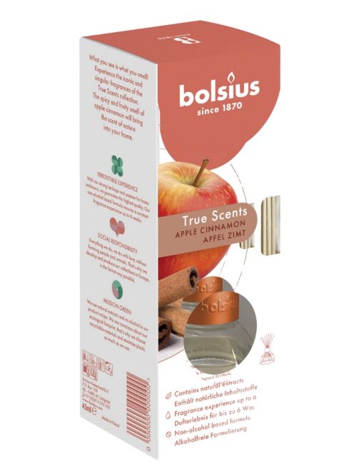 Bolsius pálcás illatosító - Alma-fahéj, 45 ml
