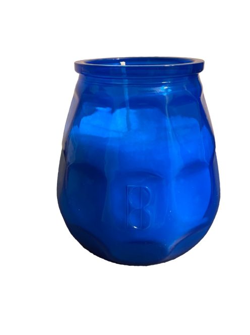 Bolsius  poharas üvegcse - kék