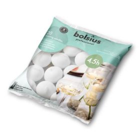 Bolsius úszógyertya - fehér, 20 db