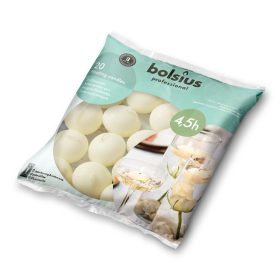 Bolsius úszógyertya - krém, 20 db