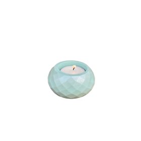 Epoxy gyanta teamécsestartó - türkiz