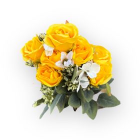 Rózsa csokor - 9 ágú - Narancssárga