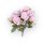 Rózsa csokor - 9 ágú - Világos rózsaszín