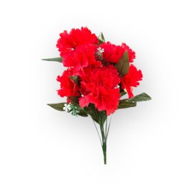 Szegfű csokor - 10 ágú - Piros