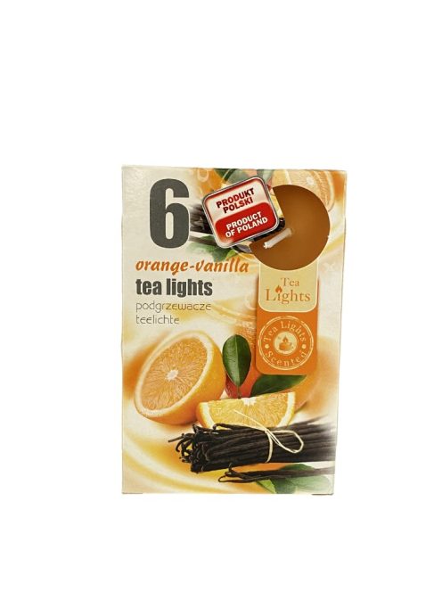 Tea illatmécses - Narancs-vanília, 6 db