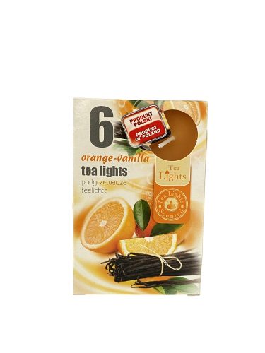 Tea illatmécses - Narancs-vanília, 6 db