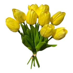 Tulipán csokor - 9 szál - Citromsárga