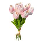 Tulipán csokor - 9 szál - Halvány rózsaszín