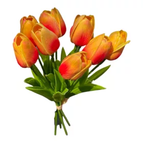 Tulipán csokor - 9 szál - Narancssárga